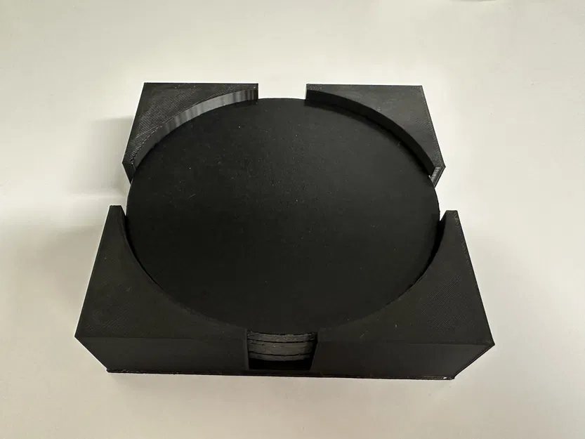 Hộp đựng đế lót ly tròn 110mm - Image 1