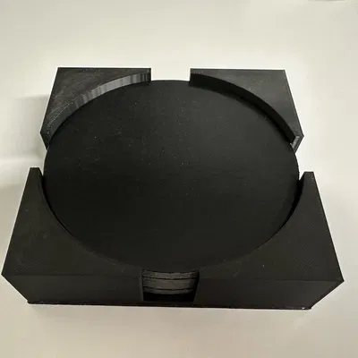 Hộp đựng đế lót ly tròn 110mm