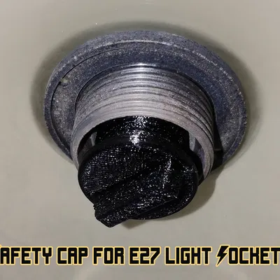 Nắp An Toàn Cho Đui Đèn E27