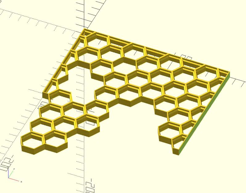 Tấm Lưới Tổ Ong Lưu Trữ Tùy Chỉnh (OpenSCAD) - Image 1