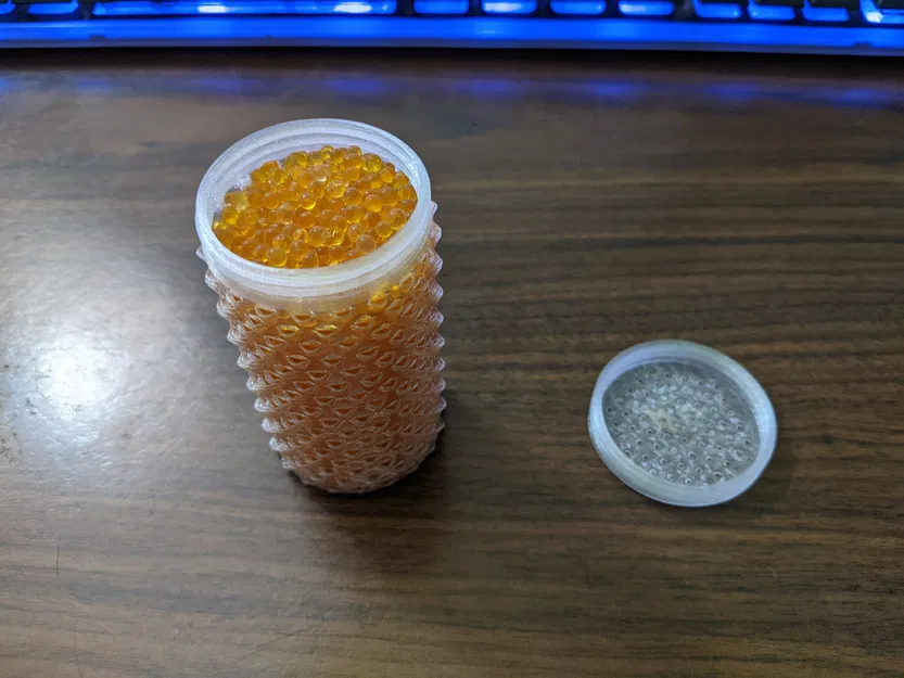 Hộp đựng chất hút ẩm in nhanh có nắp vặn (phiên bản cũ 1) - Image 1