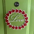 Vòng Hoa Trái Tim/Trang Trí Tường Ngày Valentine - Thumbnail 1
