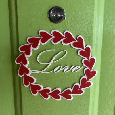 Vòng Hoa Trái Tim/Trang Trí Tường Ngày Valentine