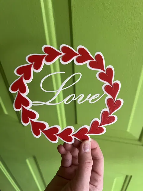 Vòng Hoa Trái Tim/Trang Trí Tường Ngày Valentine - Image 2