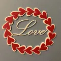 Vòng Hoa Trái Tim/Trang Trí Tường Ngày Valentine - Thumbnail 3