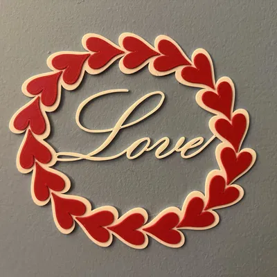 Vòng Hoa Trái Tim/Trang Trí Tường Ngày Valentine