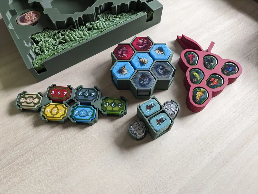 Bộ Insert Hộp Game Castles of Burgundy Đặc Biệt (Bản Acrylic Full, Có Playmat) - Image 1