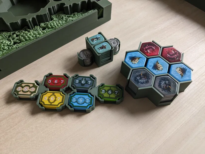 Bộ Insert Hộp Game Castles of Burgundy Đặc Biệt (Bản Acrylic Full, Có Playmat) - Image 2