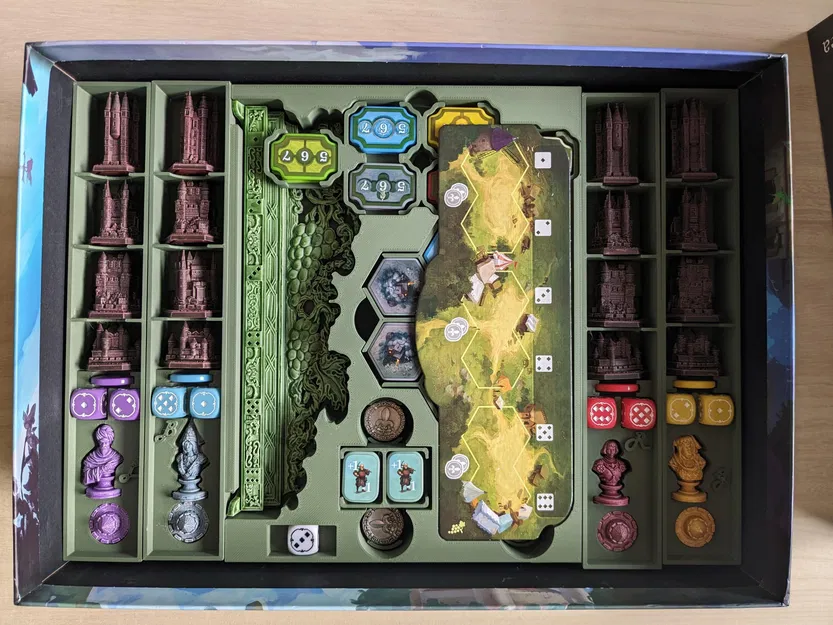 Bộ Insert Hộp Game Castles of Burgundy Đặc Biệt (Bản Acrylic Full, Có Playmat) - Image 7