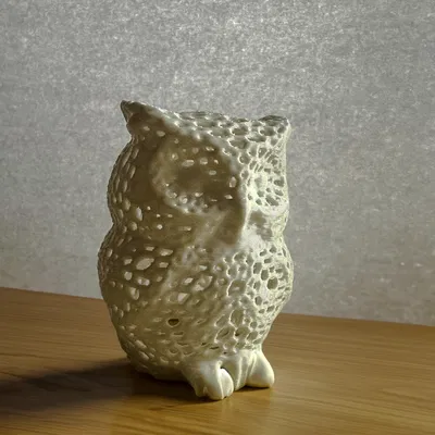 Mô Hình 3D: Chú Cú Voronoi Dễ Thương