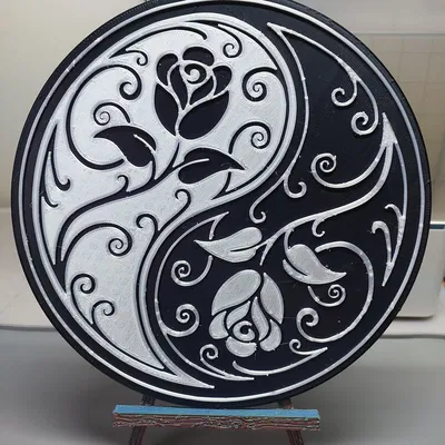 Tượng Hoa Hồng Âm Dương Valentine