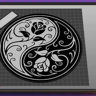 Tượng Hoa Hồng Âm Dương Valentine