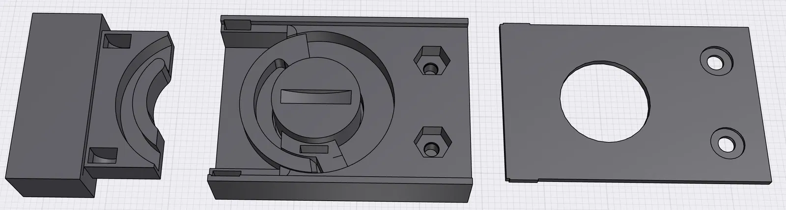 Khóa nam châm trượt ngang có khóa xoay - Image 1
