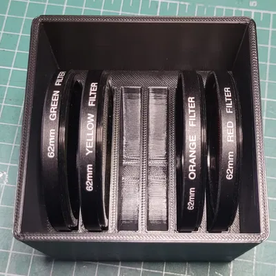 Hộp #gridfinity Đơn Giản Cho Kính Lọc Ảnh 62mm