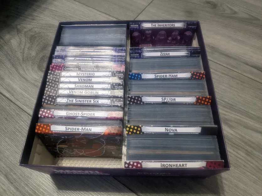 Insert cho Marvel Champions LCG - Tất cả Bản Mở Rộng (Sleeves 93.5mm) - Image 2