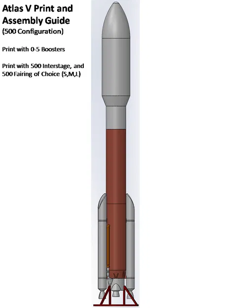 Mô hình Atlas V - Tỉ lệ 1:100 - ULA - Image 3