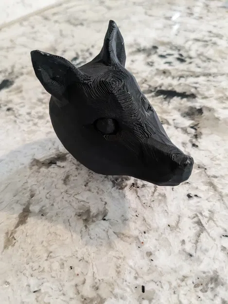 Đầu Sói Phong Cách Low Poly - Image 1