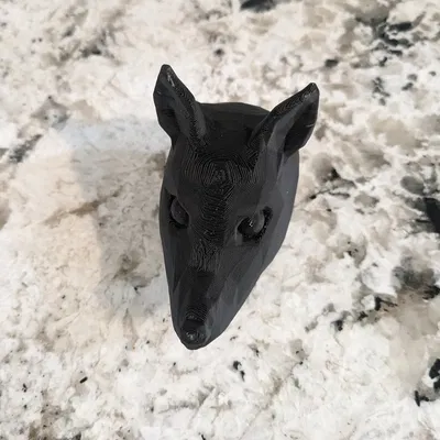 Đầu Sói Phong Cách Low Poly