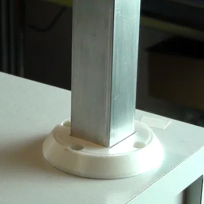 Mặt bích tròn cho ống nhôm vuông thành 3.2 mm