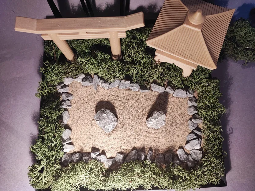 Khu Vườn Zen Có Cổng, Đèn và Dụng Cụ - Image 3