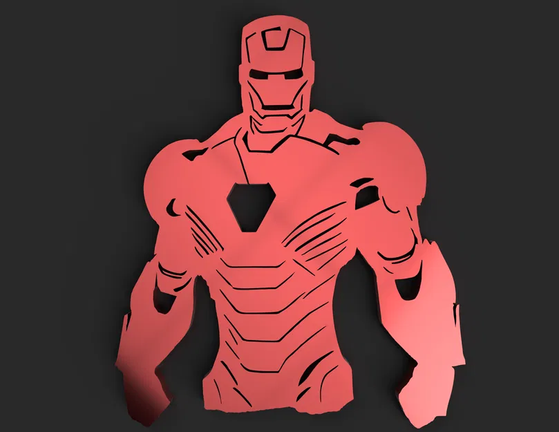 Trang trí tường Iron Man 2D - Image 1
