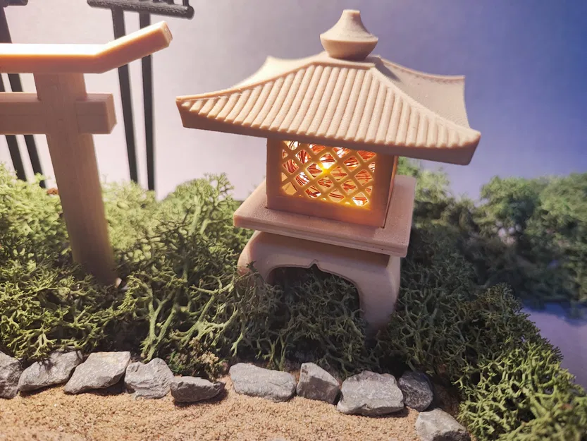 Khu Vườn Zen Có Cổng, Đèn và Dụng Cụ - Image 6