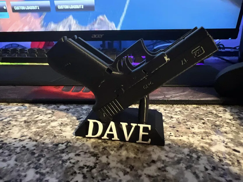 Kệ Đựng Card Visit Mô Phỏng Glock 17 Có Hỗ Trợ 9mm - Image 1