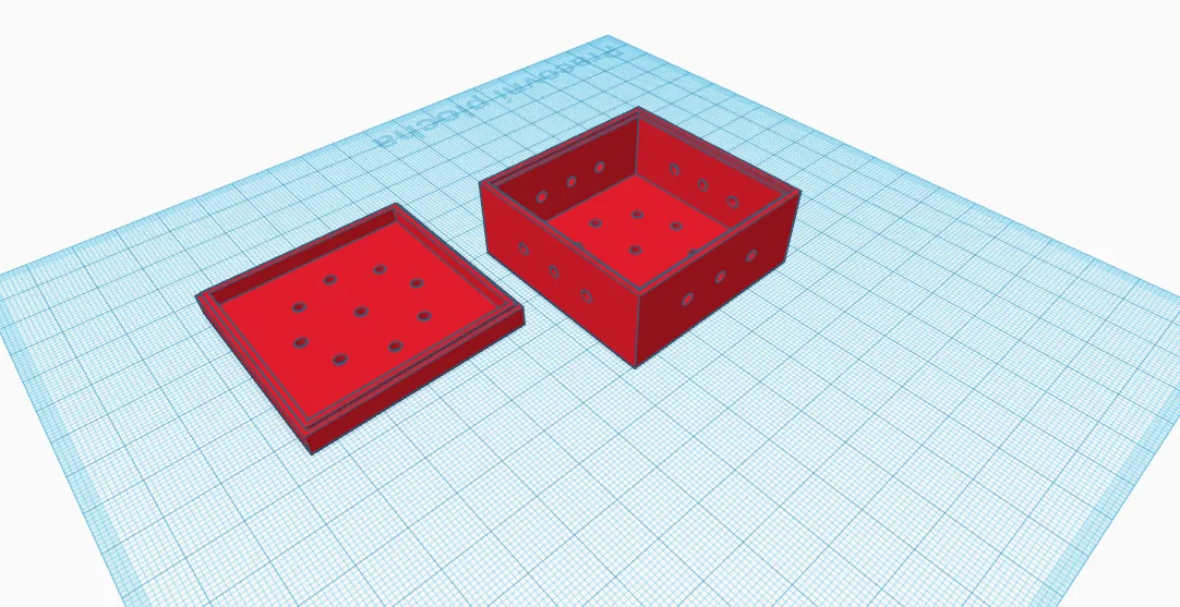 Hộp Đơn Giản Có Nắp Và Lỗ - Image 2
