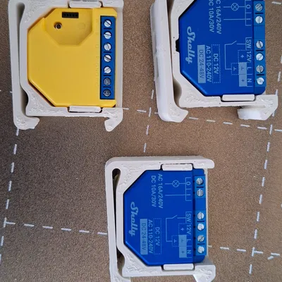 Kẹp gắn Shelly Plus lên ray DIN