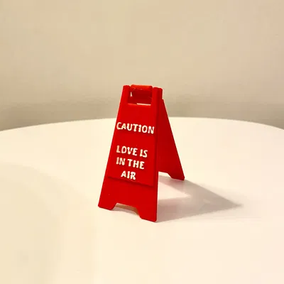 Biển Cảnh Báo Mini Cho Ngày Valentine