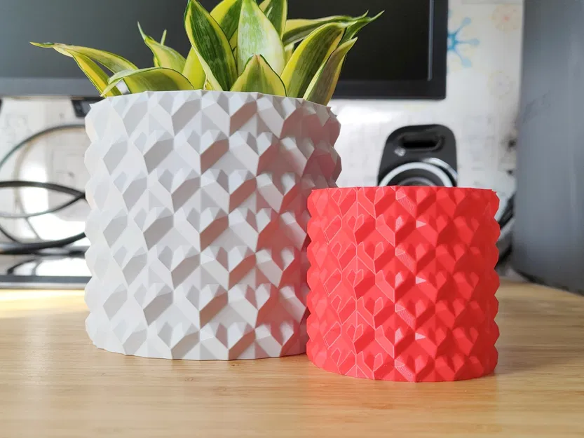 Chậu Cây & Chậu Hoa Hình Trái Tim Ngày Lễ Tình Nhân - Thiết kế Vase Mode - Image 1