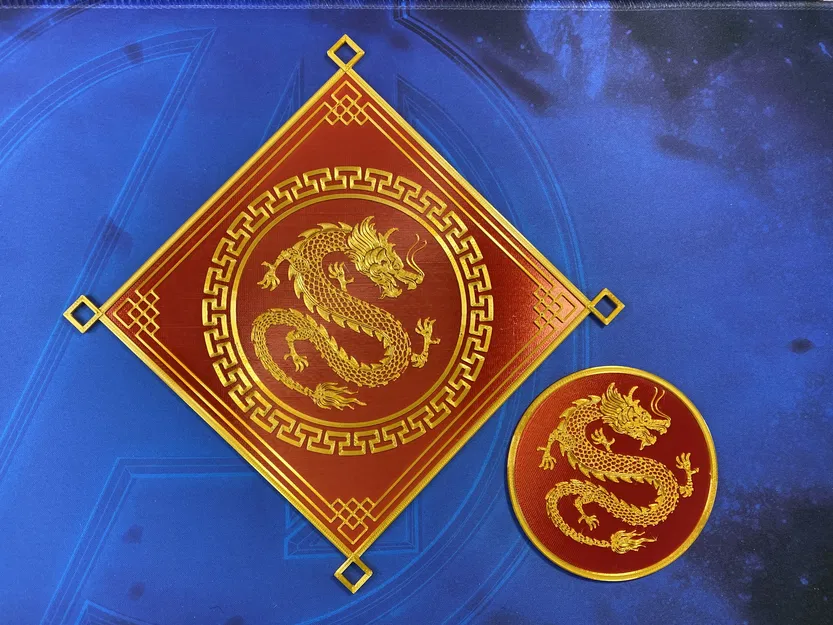 Móc Treo Tường & Lót Ly Hình Rồng Chúc Mừng Năm Mới V2 - Image 1