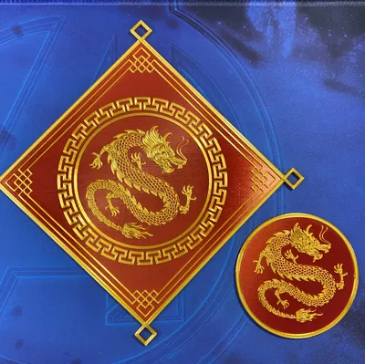 Móc Treo Tường & Lót Ly Hình Rồng Chúc Mừng Năm Mới V2