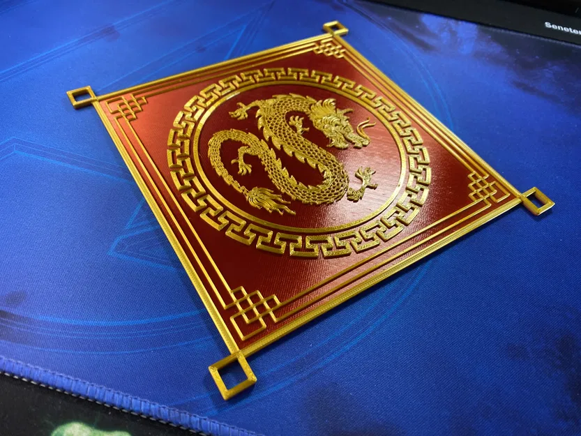 Móc Treo Tường & Lót Ly Hình Rồng Chúc Mừng Năm Mới V2 - Image 2