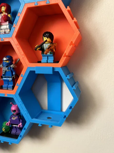 Giá đỡ treo tường Minifigure Hexagons - Image 1