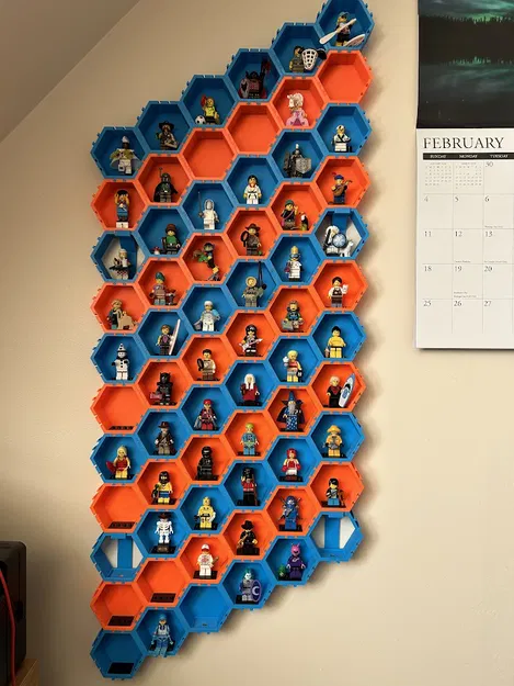 Giá đỡ treo tường Minifigure Hexagons - Image 2