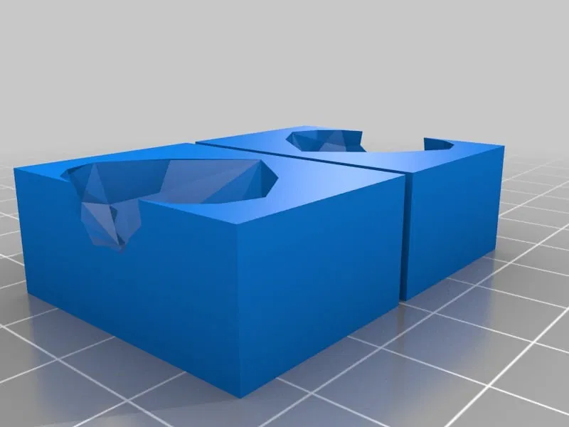 Khuôn kim cương (2 mảnh) làm mặt dây chuyền với Fimo/cát/v.v. - Image 1