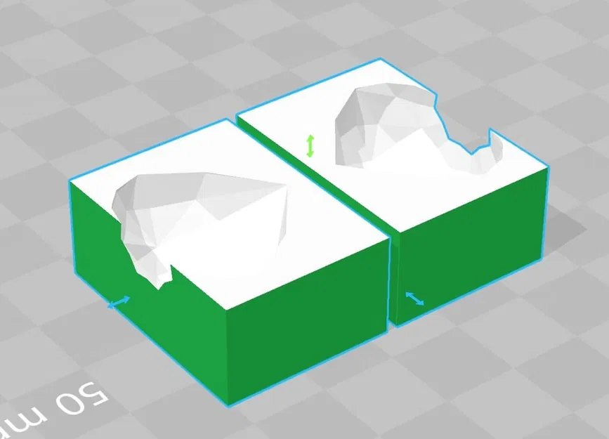 Khuôn kim cương (2 mảnh) làm mặt dây chuyền với Fimo/cát/v.v. - Image 2