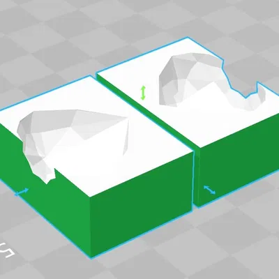 Khuôn kim cương (2 mảnh) làm mặt dây chuyền với Fimo/cát/v.v.