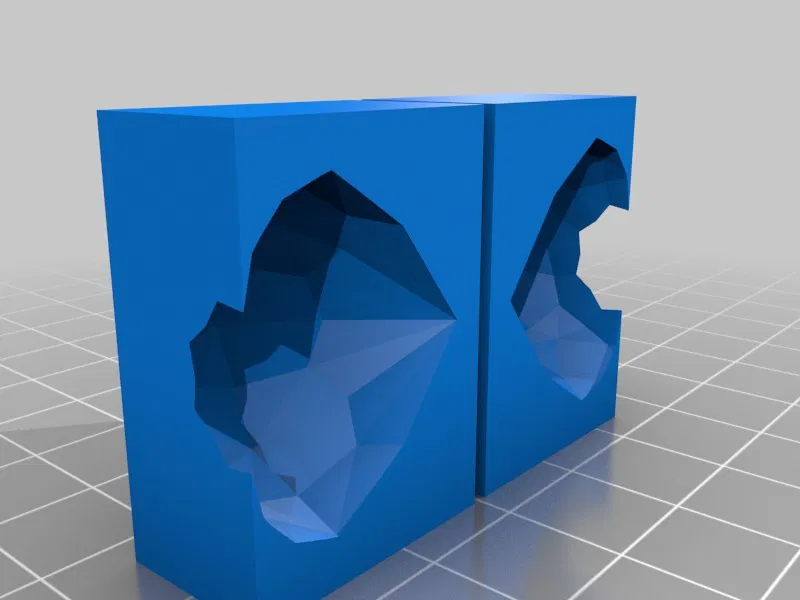 Khuôn kim cương (2 mảnh) làm mặt dây chuyền với Fimo/cát/v.v. - Image 3