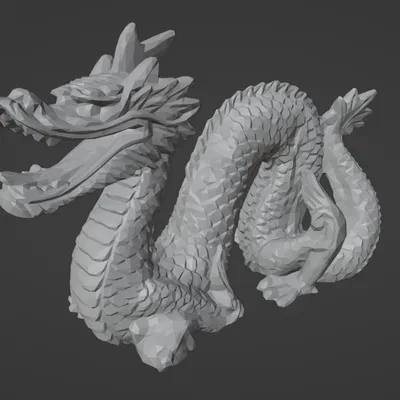 Rồng Stanford (low poly) - Bản phối lại