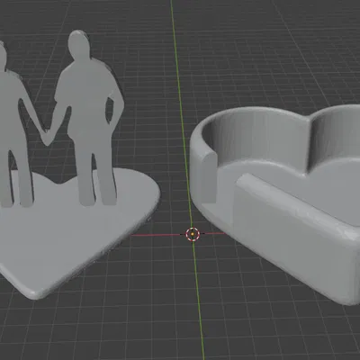 Hộp Trái Tim Đôi Dành Cho Cặp Đôi