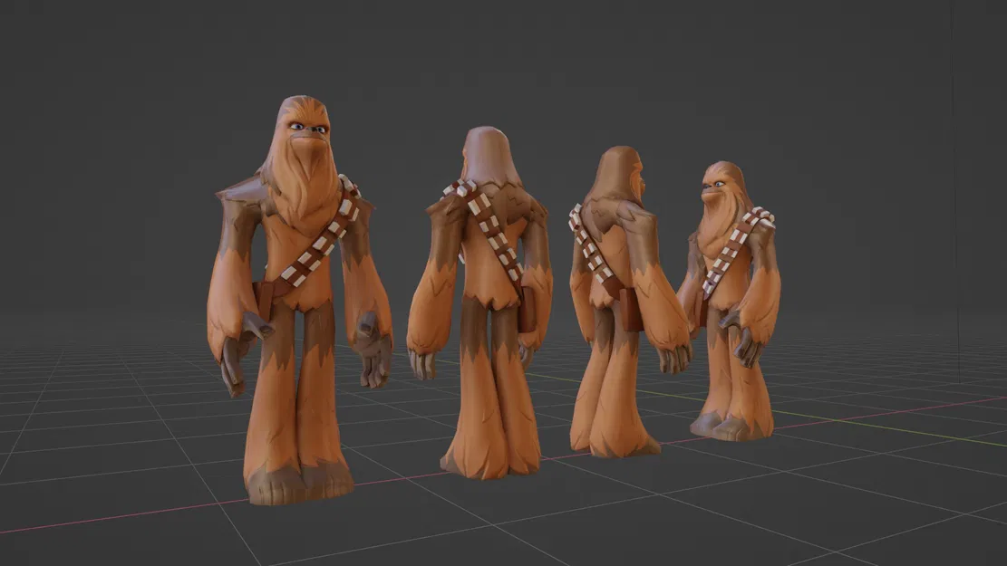 Disney Infinity : Chewbacca - Mô hình in 3D - Image 2