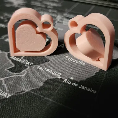 Móc Khóa Trái Tim Xoay Xoay - Đồ Chơi Fidget