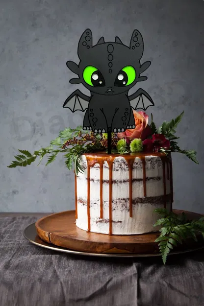 Rồng Vô Danh - Trang Trí Bánh Kem - Bí Kíp Luyện Rồng - Bezzubka - Image 1