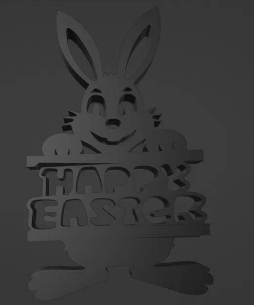 Bóng Dáng Chú Thỏ Phục Sinh Happy Easter - Image 1