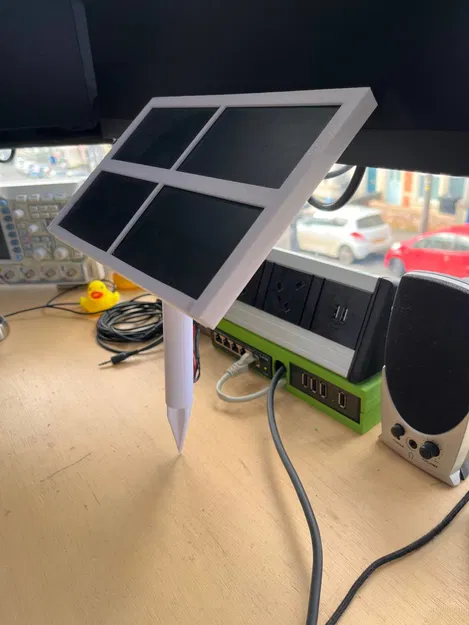 Mẫu Trụ Pin Năng Lượng Mặt Trời 3D - Image 3