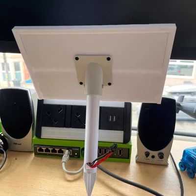 Mẫu Trụ Pin Năng Lượng Mặt Trời 3D