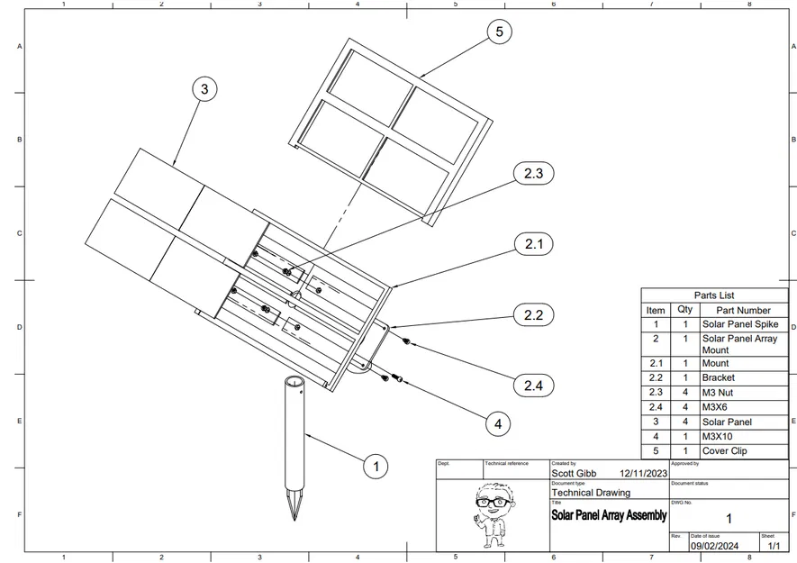 Mẫu Trụ Pin Năng Lượng Mặt Trời 3D - Image 5