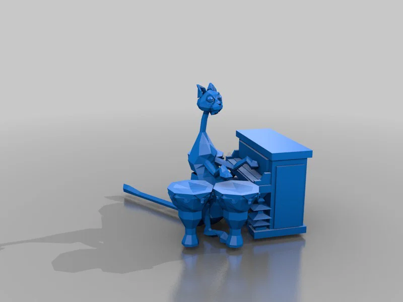 Mô hình 3D con mèo - Image 1